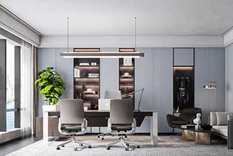 张家口轻奢风格-书房