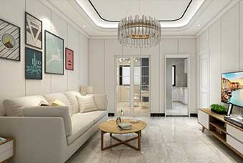 张家口现代风格-客厅