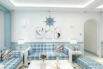 张家口地中海风格-客厅