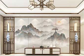 张家口森佰汇航空纤维（山水画系列）