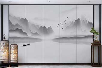 张家口森佰汇航空纤维(山水画系列)